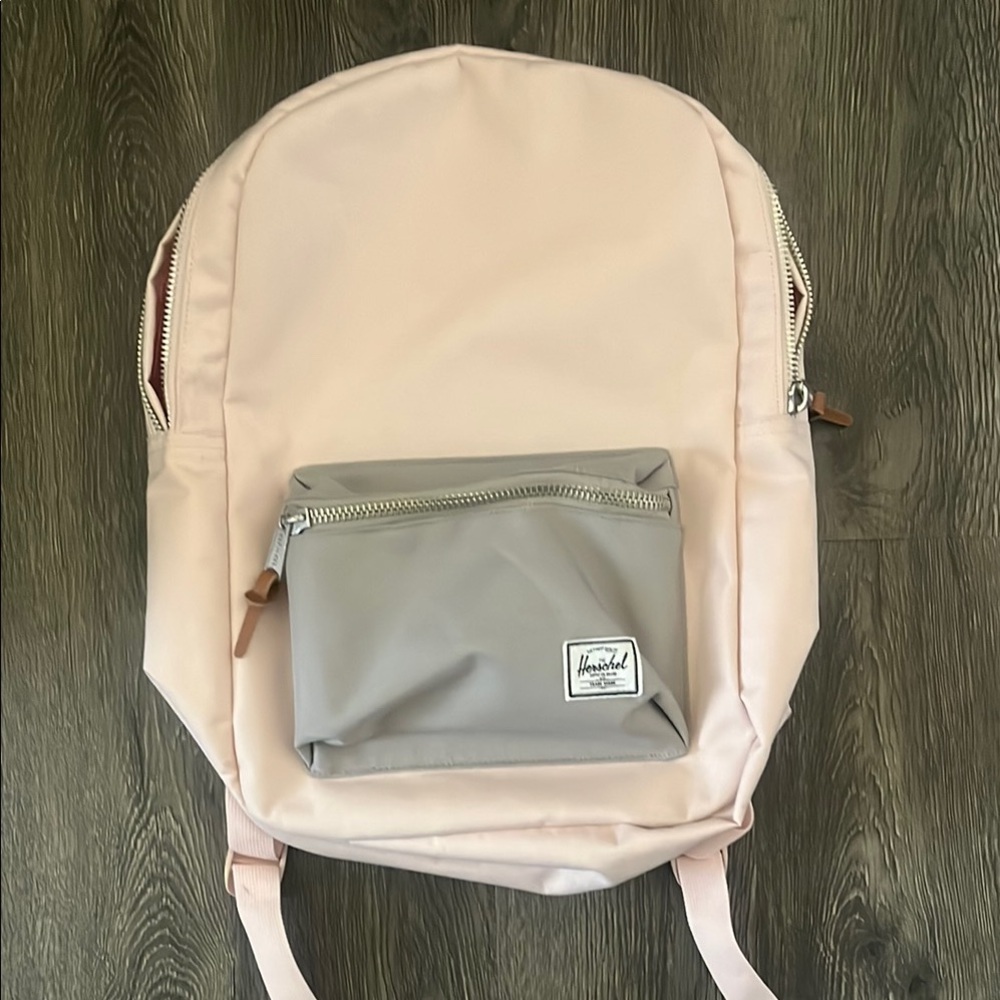 Herschel Pink and Gray Backpack